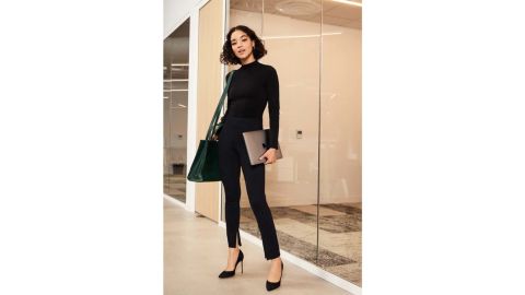 The 24/7 Ponte Skinny Zip-Split Pant, Hero Style