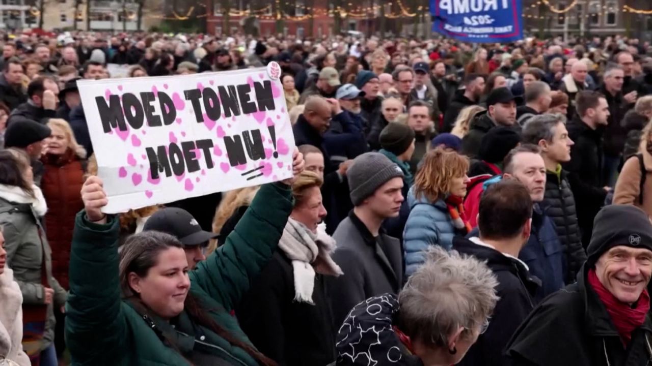 screengrab amsterdam protester