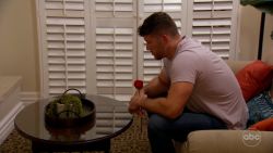 "The Bachelor" Clayton Echard moments after being rejected in the season 26 premiere episode.