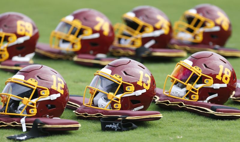 Washington football team store helmets