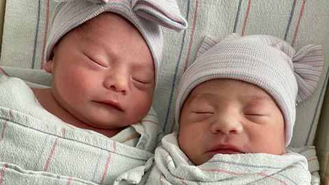 Twins born in different years.