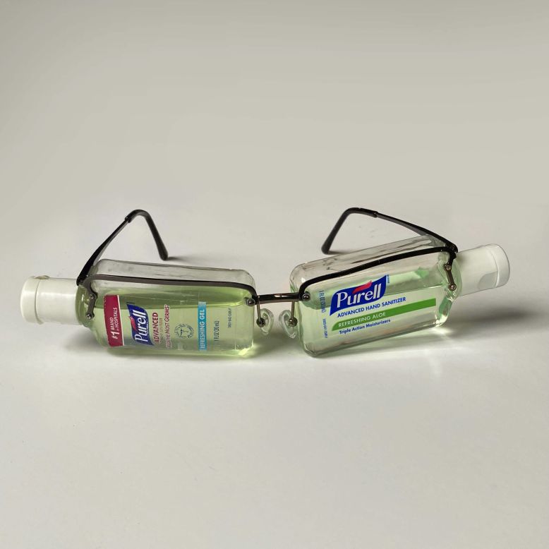 Her Purell specs were made during the pandemic -- but are not actually recommended for use.