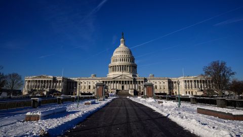A view of the US Capitol on Tuesday, January 4, 2022, in Washington. 