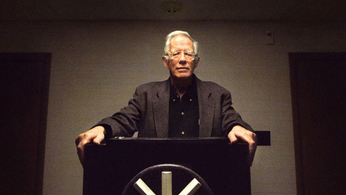 William Pierce, founder of the National Alliance, on January 4, 2000, in Hillsboro, West Virginia. 