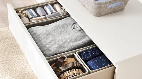underscored Brightroom Set of 4 Collapsible Fabric Drawer Organizers target