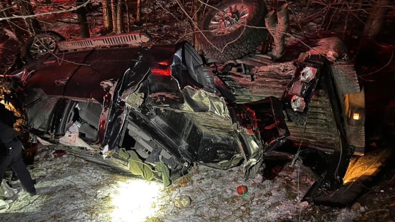 Tinsley's owner was one of two men injured in a truck crash, New Hampshire State Police said.