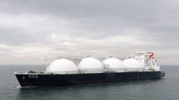 The liquefied natural gas (LNG) tanker Sohshu Maru approaches Jera Co.'s Futtsu Thermal Power Station, unseen,  in Futtsu, Chiba Prefecture, Japan, on Friday, Dec. 17, 2021. North Asia spot LNG prices hovered near $40/mmbtu, with buyers in the region satisfied by inventory levels heading into winter, while European prices traded at a premium to Asian values for a third day. Photographer: Kiyoshi Ota/Bloomberg via Getty Images