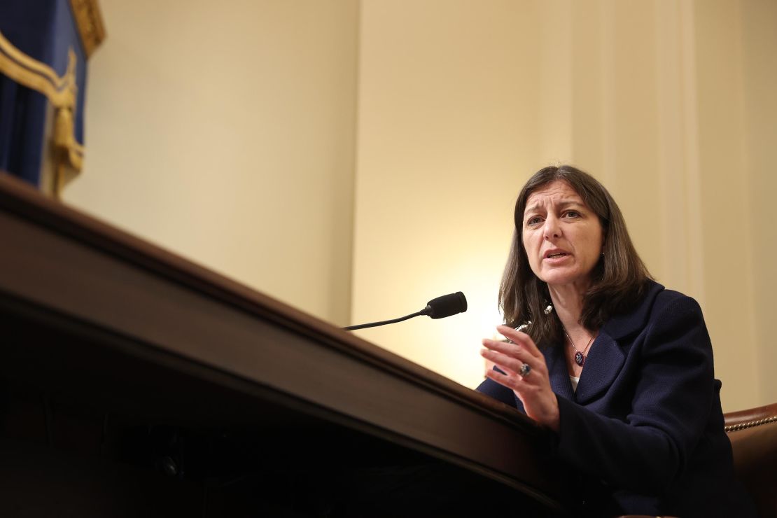 Rep. Elaine Luria, D-Va., speaks in the House select committee investigating the January 6 attack on the Capitol, on July 27, 2021, at the Cannon House Office Building. 