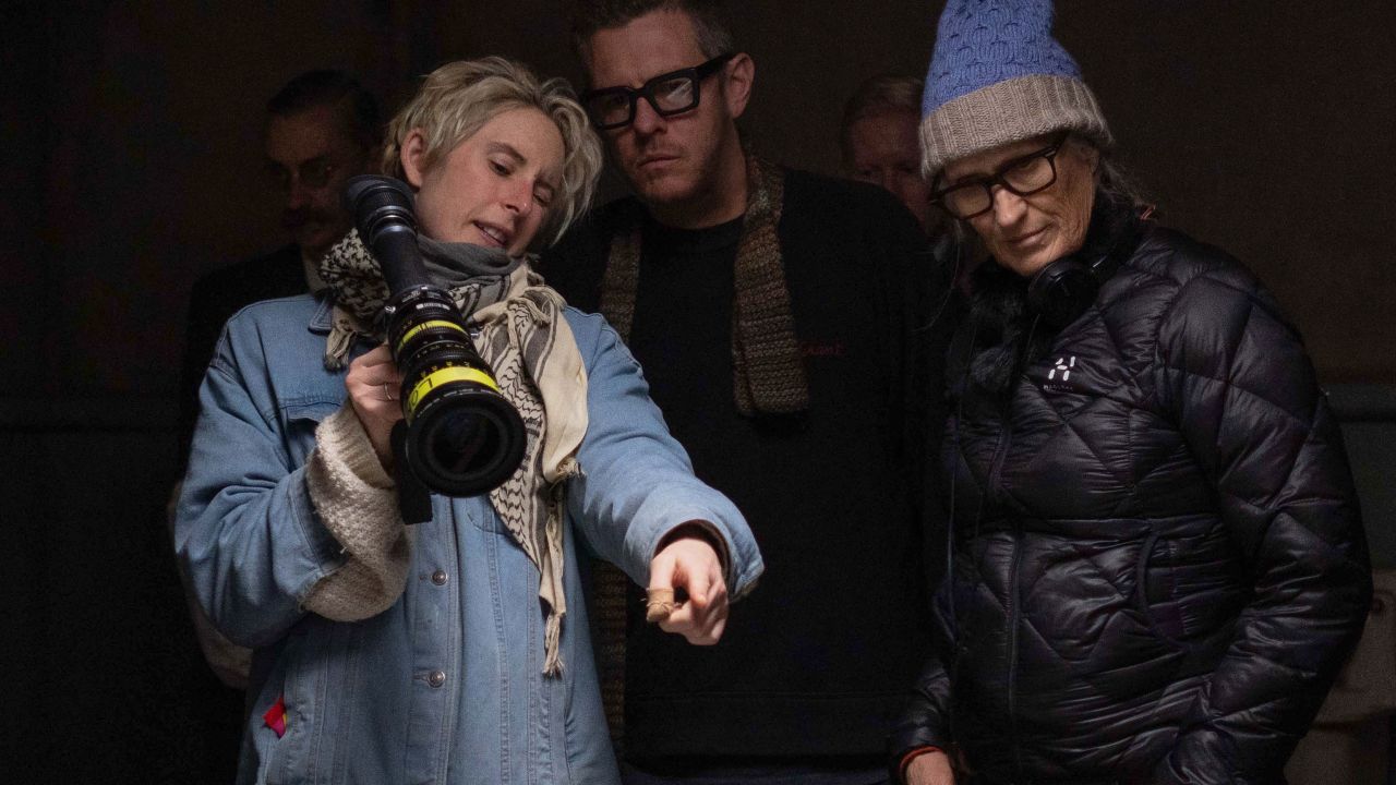 Director of photography Ari Wegner, and director and producer Jane Campion on the set of 'The Power of the Dog.'
