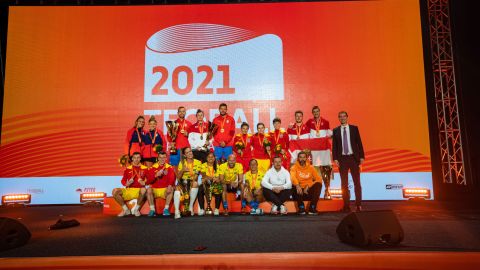The 2021 Teqball World Champions 