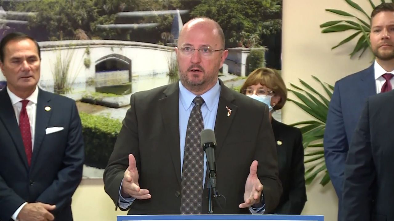 Florida Department of Emergency Management Director Kevin Guthrie says the stockpile sat idle during the fall when cases fell in Florida and demand was low.