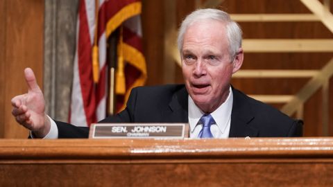 Senate Homeland Security and Governmental Affairs Committee Chairman Ron Johnson, Wisconsin Republican, speaks during a Senate Homeland Security and Governmental Affairs Committee hearing to discuss election security and the 2020 election process on December 16, 2020 in Washington, DC. 