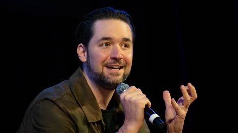 Alexis Ohanian, co-founder and executive chairman of Reddit, speaks during the Annual Non-Fungible Token (NFT) Event in New York, on Nov. 3.