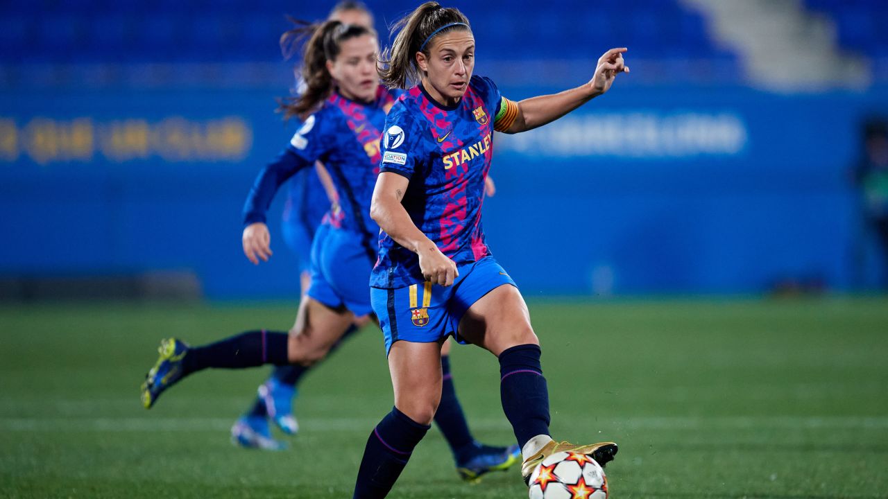 Putellas controls the ball during a UEFA Women's Champions League game in December.