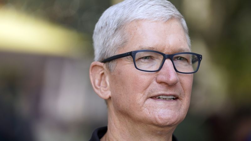 Tim Cook’s compensation jumped to nearly $100 million last year | CNN ...