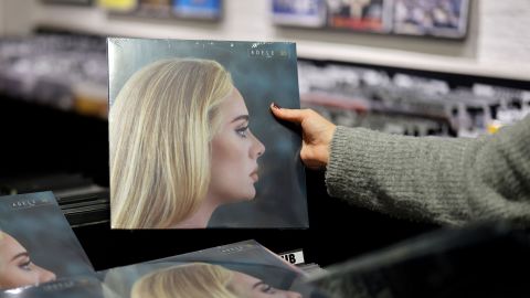 The release of Adele's "30" resulted in one of the highest-selling weeks in vinyl in decades, data said.