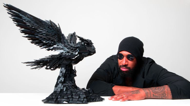 RESTRICTED black lego sculpture 14