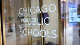 CHICAGO, ILLINOIS - JANUARY 05: A sign is displayed on the front of the headquarters for Chicago Public Schools on January 05, 2022 in Chicago, Illinois. Classes at all of Chicago public schools have been canceled today by the school district after the teacher's union voted to return to virtual learning citing unsafe conditions in the schools as the Omicron variant of the COVID-19 virus continues to spread.   (Photo by Scott Olson/Getty Images)