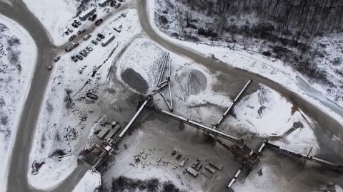 A miner trapped in a collapse at the Laurel Aggregates' Lake Lynn Mine, seen here, has died, according to the Pennsylvania Department of Environmental Protection.