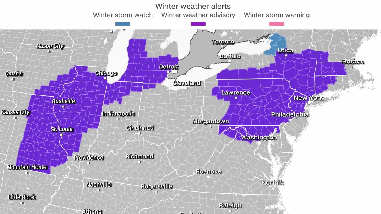 weather midwest northeast winter weather alerts 01082021