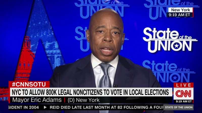 Mayor Adams Defends Plan To Let Legal Noncitizens Vote In NYC | CNN ...