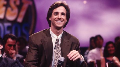 Bob Saget in1990 on "America's Funniest Home Videos."