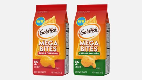 Goldfish Mega Bites are marketed to adults.