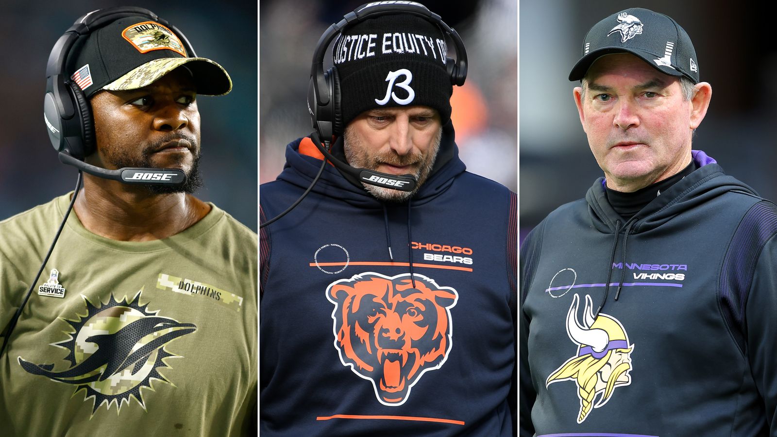 Dolphins, Vikings, Bears part ways with coaches following