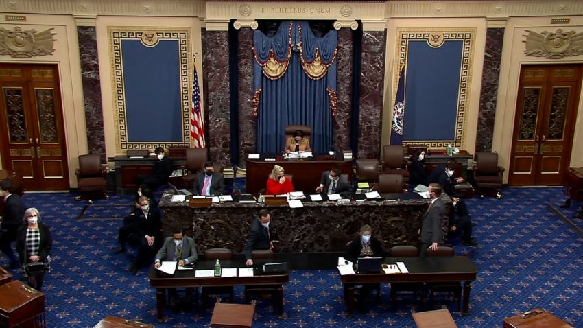 Senate in session on January 10, 2022