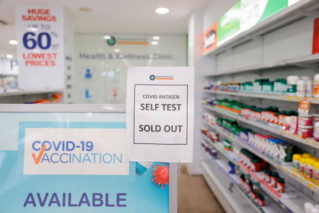 Pharmacies are receiving four calls every minute from people looking for RATs.