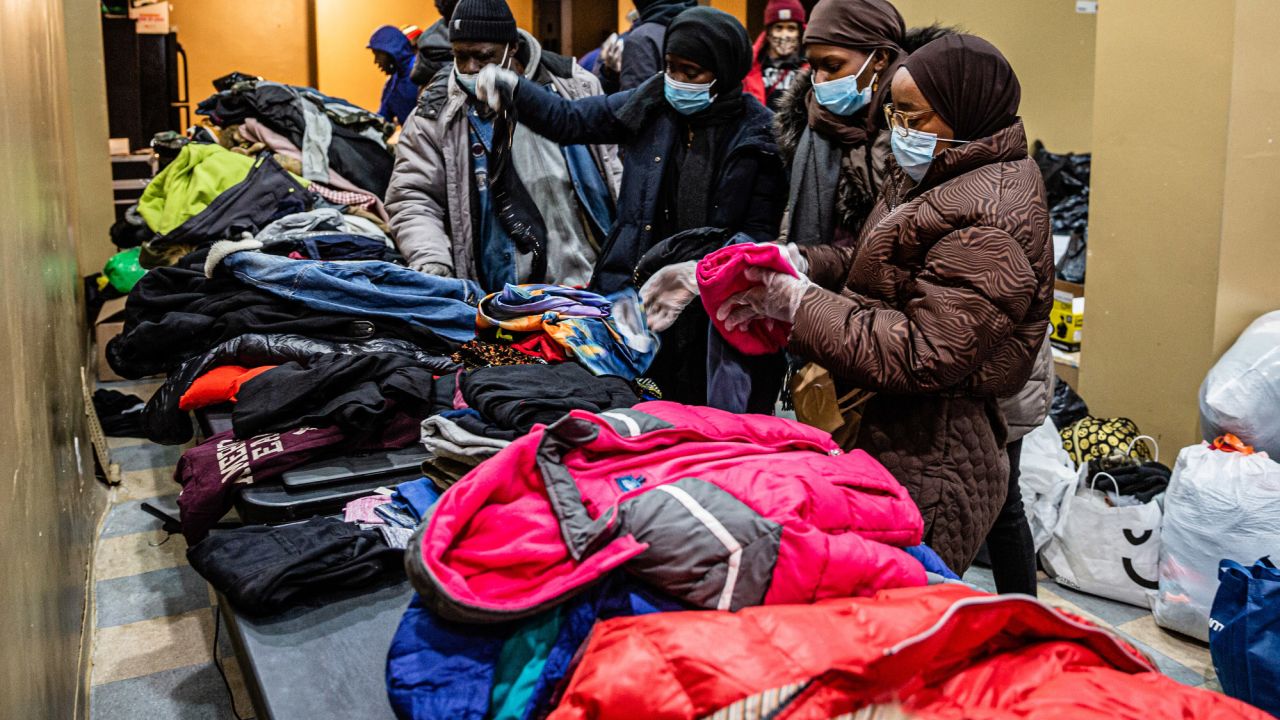 Community members have been donating food and clothing to residents who were displaced by the fire.