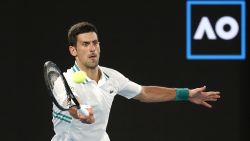  Novak Djokovic of Serbia plays a forehand successful  his Men's Singles Final lucifer  against Daniil Medvedev of Russia during time  14 of the 2021 Australian Open astatine  Melbourne Park connected  February 21, 2021 successful  Melbourne, Australia. (Photo by Daniel Pockett/Getty Images)