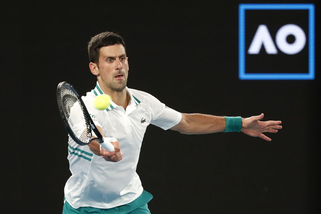 Djokovic is hoping to win his 10th Australian Open title. 