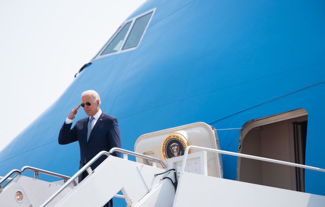 Perks of the job: US President Joe Biden doesn't have to pay for his pasport. 