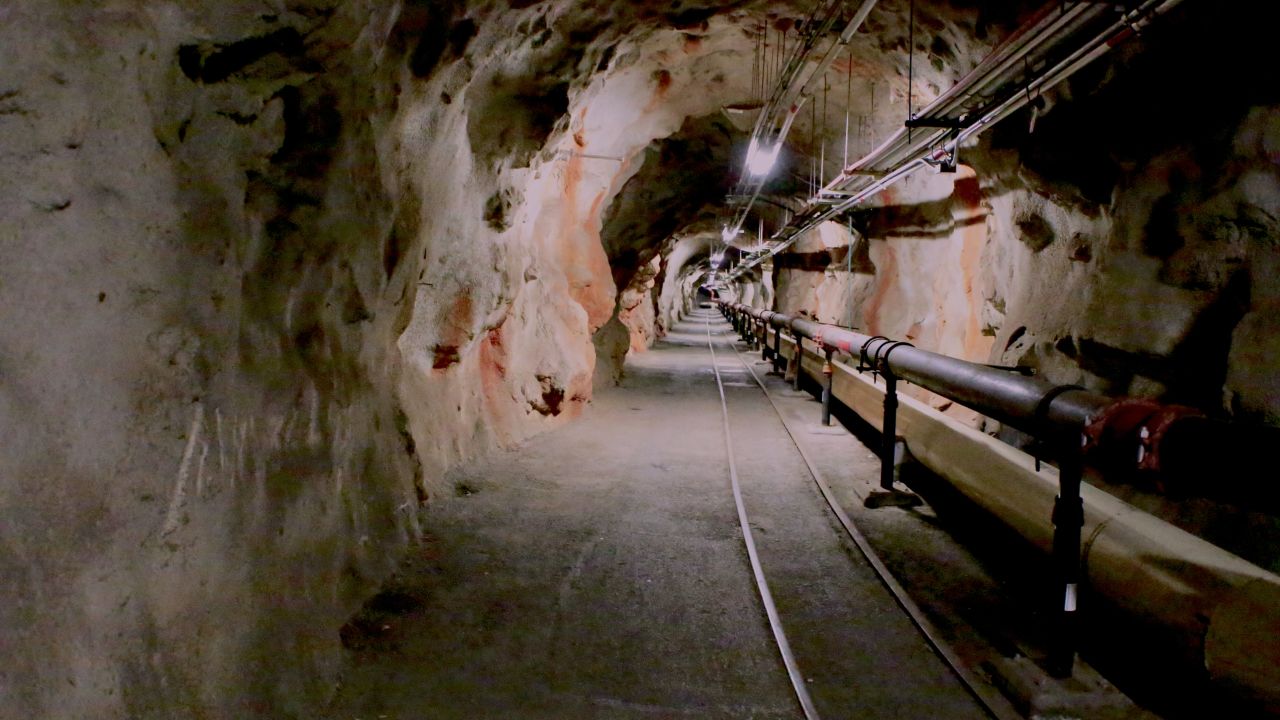 This 2018 photo shows a tunnel inside the Red Hill Fuel Storage Facility at Pearl Harbor.