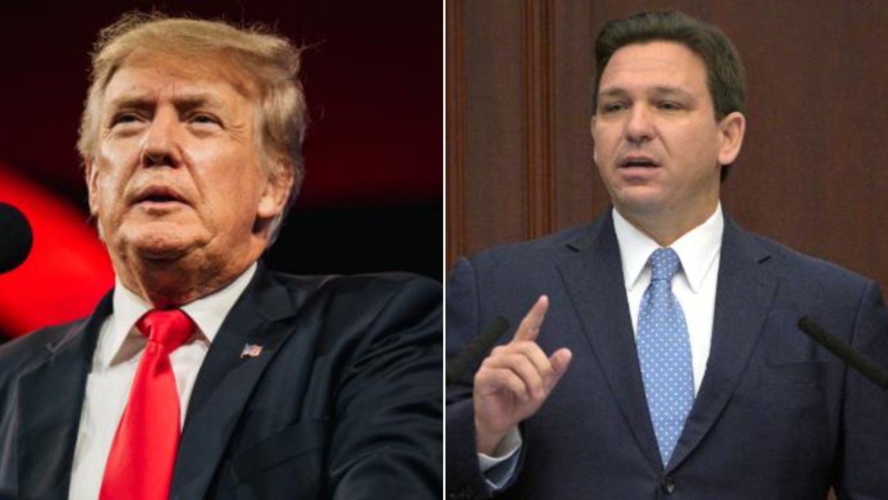 donald trump ron desantis split