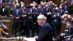 British Prime Minister Boris Johnson faced tough questions from lawmakers in Parliament as outrage mounts over a "bring your own booze" event held at Downing Street during the height of the UK's first Covid-19 lockdown.