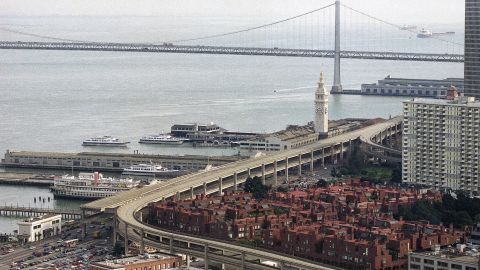 San Francisco tore down the Embarcadero Freeway, above, in 1991.