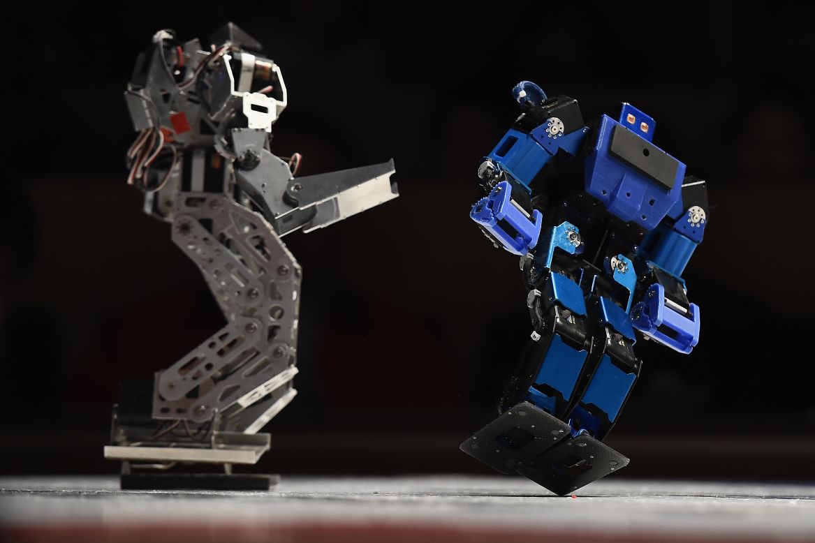 ROBO-ONE is a robot fighting competition, organized by the Biped Robotics Association. The robots fight in an octagonal ring and must knock down their opponent three times to win. As well as providing spectator thrills, the competition aims to improve robotic technology and promote intelligent robots to the public. 
