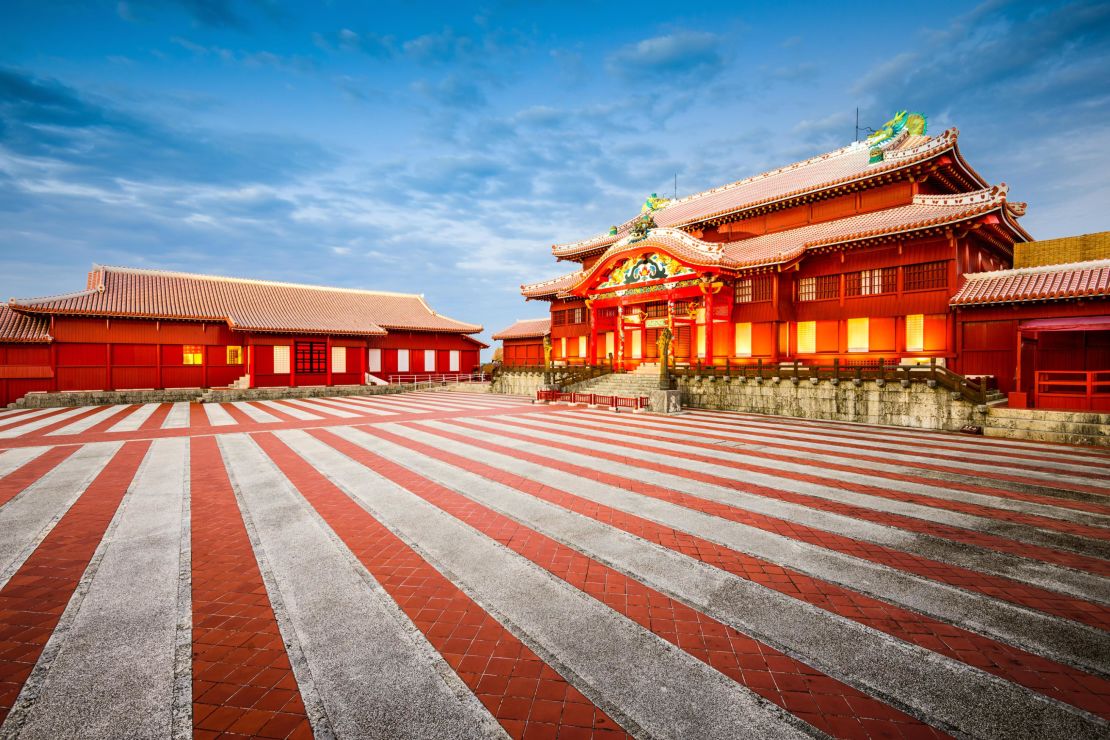 UNESCO-listed Shuri Castle was destoyed in a 2019 fire. Restoration efforts are now underway.  