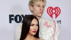 LOS ANGELES, CALIFORNIA - MAY 27: (EDITORIAL USE ONLY) (L-R) Megan Fox and Machine Gun Kelly attend the 2021 iHeartRadio Music Awards at The Dolby Theatre in Los Angeles, California, which was broadcast live on FOX on May 27, 2021. (Photo by Emma McIntyre/Getty Images for iHeartMedia)