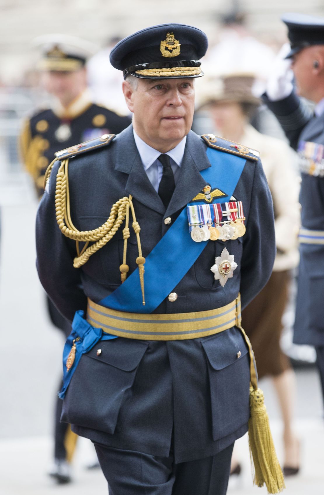 The Duke of York at the 100th Anniversary Ceremony of The Royal Air Force at Westminster Abbey on July 10, 2018 