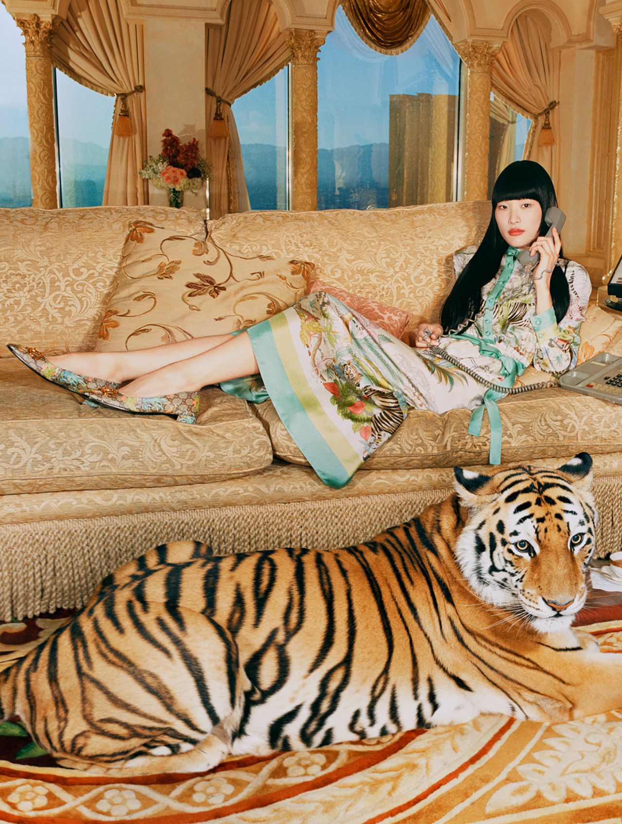 A promotional image from Gucci's festive Lunar New Year campaign.