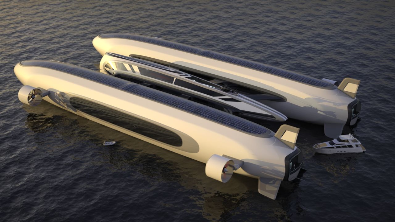 The structure will also have the ability to sail "quietly" on the water at an estimated speed of five knots.