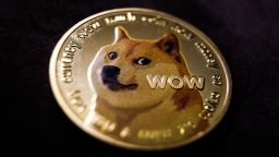 Representation of Dogecoin cryptocurrency is seen in this illustration photo taken in Krakow, Poland on January 6, 2022. 