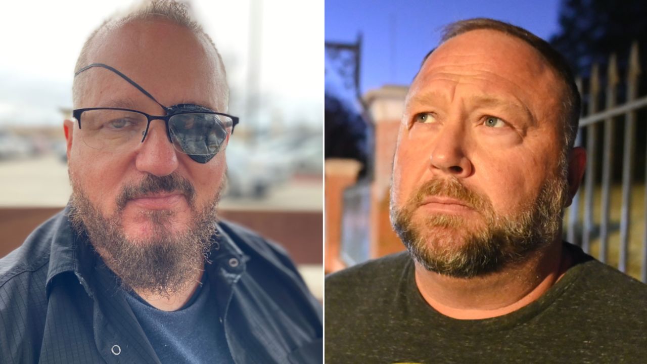 Stewart Rhodes and Alex Jones.