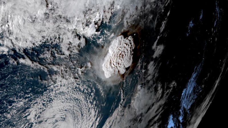 Tonga eruption blasted 58,000 Olympic pools’ worth of water into the atmosphere, NASA says  CNN