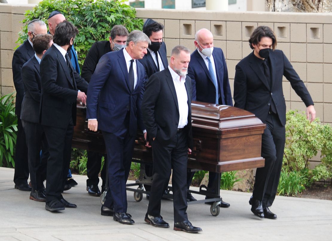Dave Coulier, John Mayer, John Stamos and Jeff Ross were among the pallbearers at the funeral for Bob Saget, who was laid to rest at Mt. Sinai Cemetary in Los Angeles on Friday, January 14. 