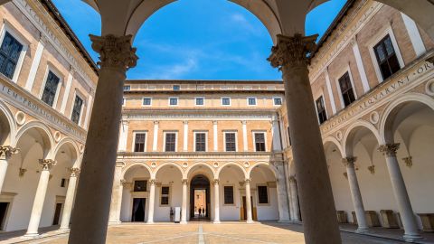 The Palazzo Ducale housed the first public library in Italy.