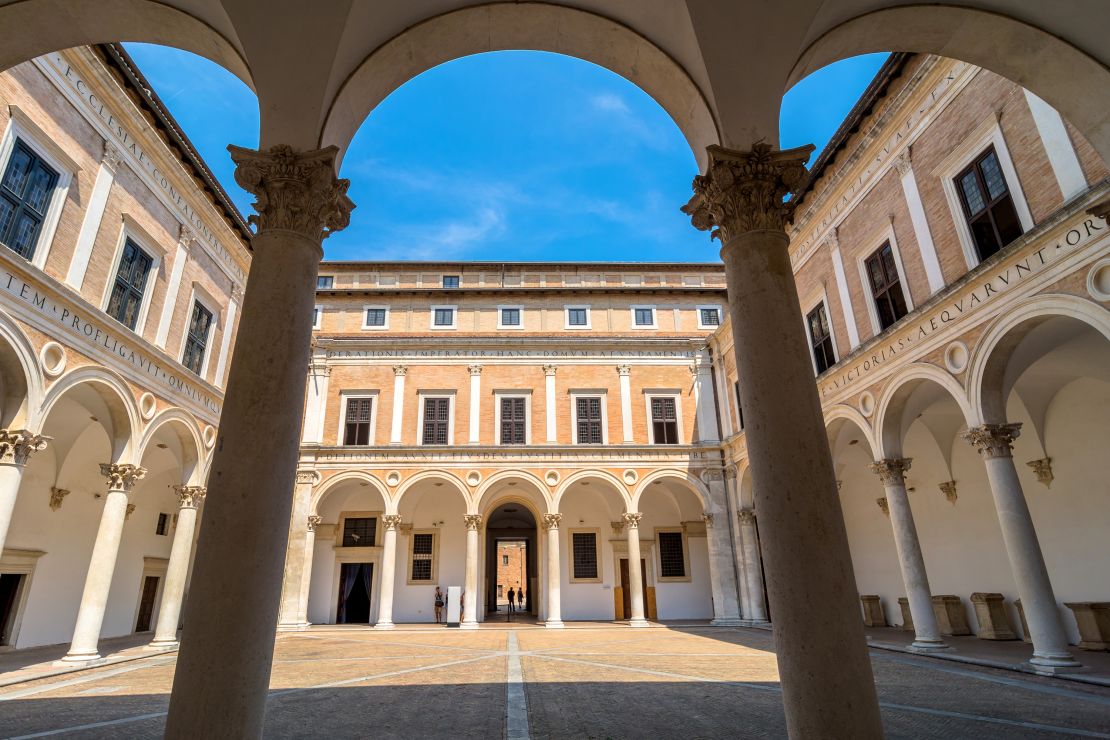 The Palazzo Ducale housed the first public library in Italy.